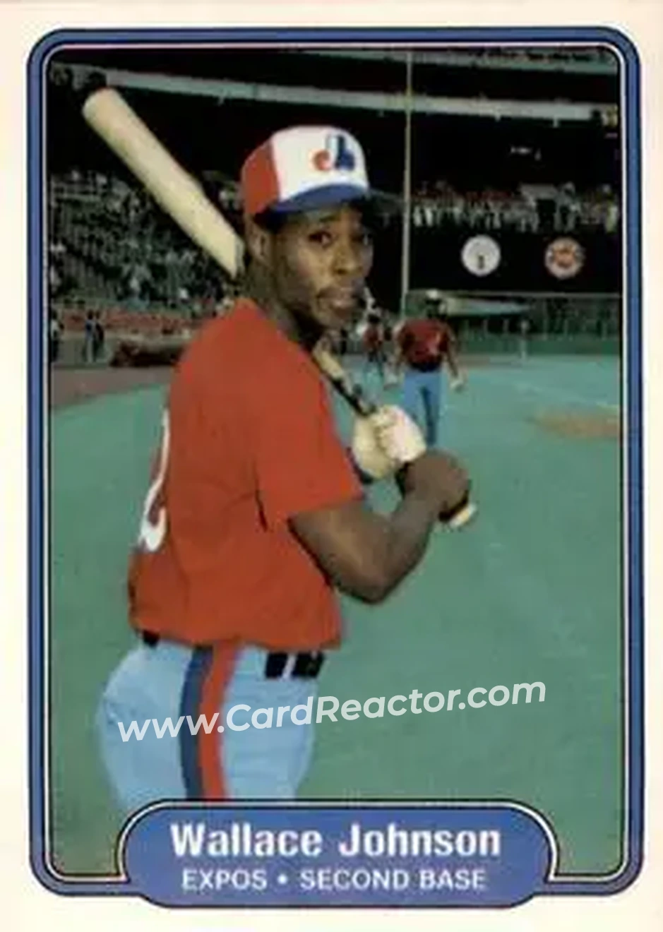 1982 Fleer #192 - Wallace Johnson - Montreal Expos - Front