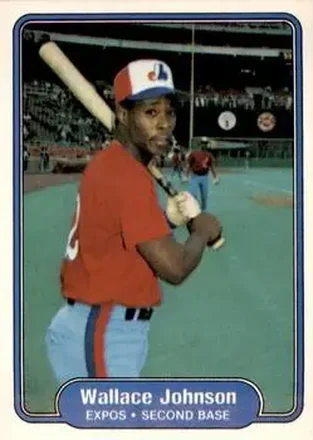 1982 Fleer #192 - Wallace Johnson - Montreal Expos