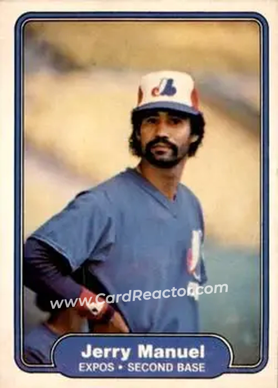1982 Fleer #195 - Jerry Manuel - Montreal Expos - Front