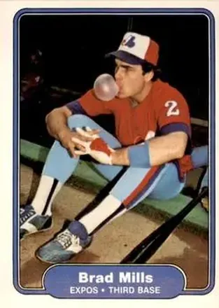 1982 Fleer #196 - Brad Mills - Montreal Expos