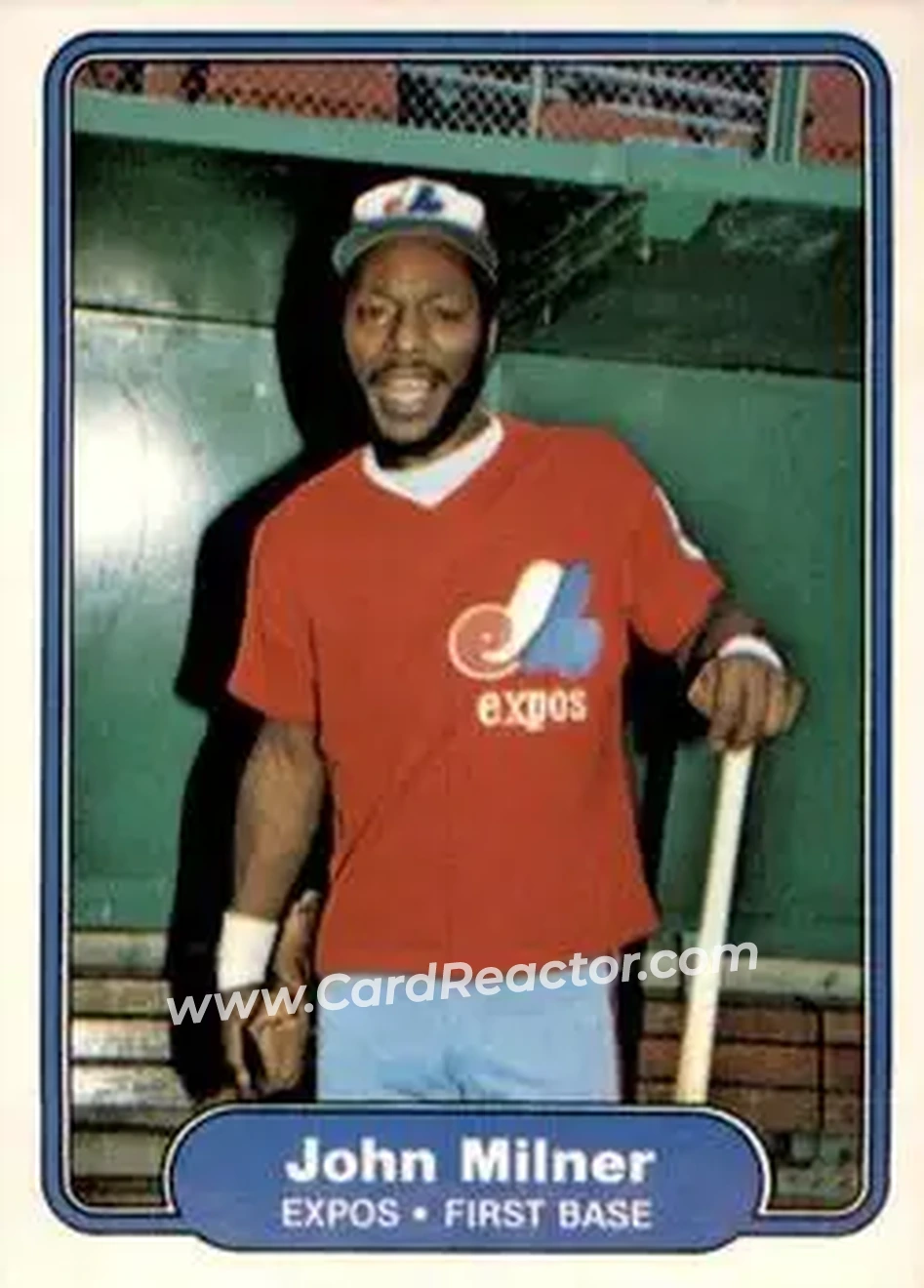 1982 Fleer #197 - John Milner - Montreal Expos - Front