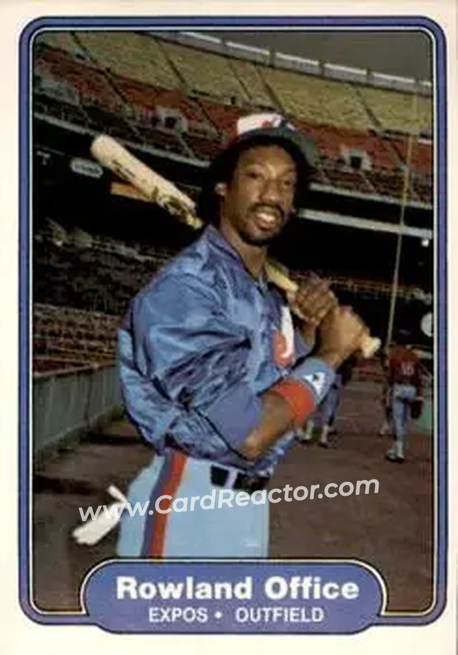 1982 Fleer #198 - Rowland Office - Montreal Expos - Front