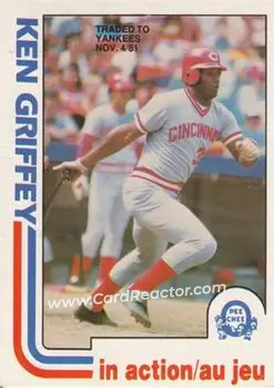 1982 O-Pee-Chee #171 - Ken Griffey - New York Yankees - Front