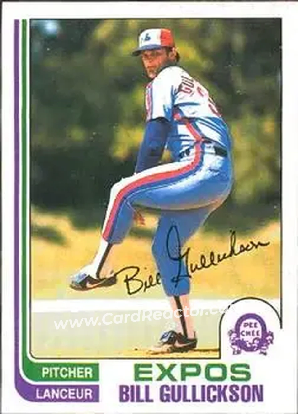 1982 O-Pee-Chee #172 - Bill Gullickson - Montreal Expos - Front 1982 O-Pee-Chee #172 - Bill Gullickson - Montreal Expos - Front