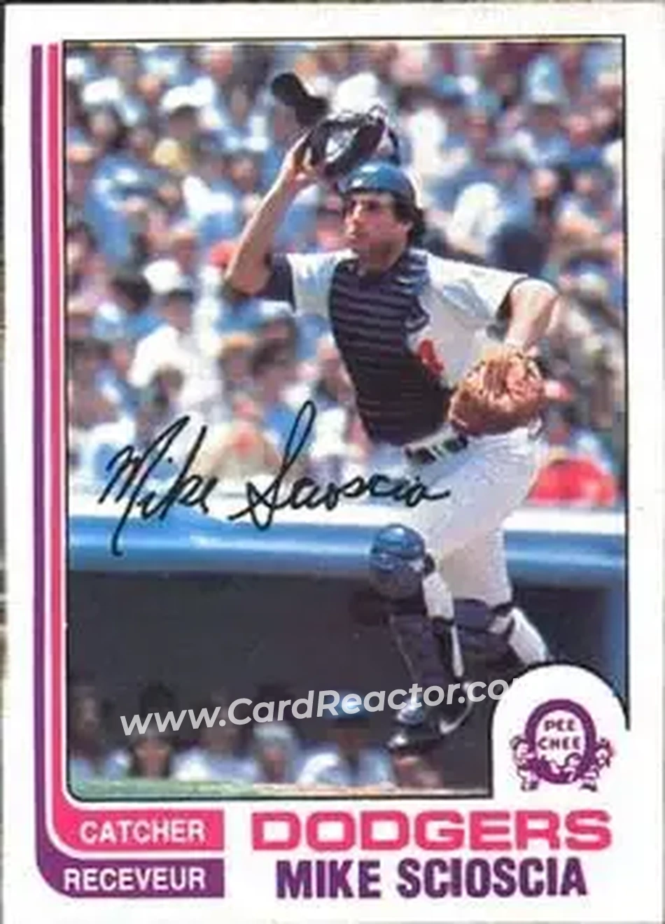 1982 O-Pee-Chee #173 - Mike Scioscia - Los Angeles Dodgers - Front