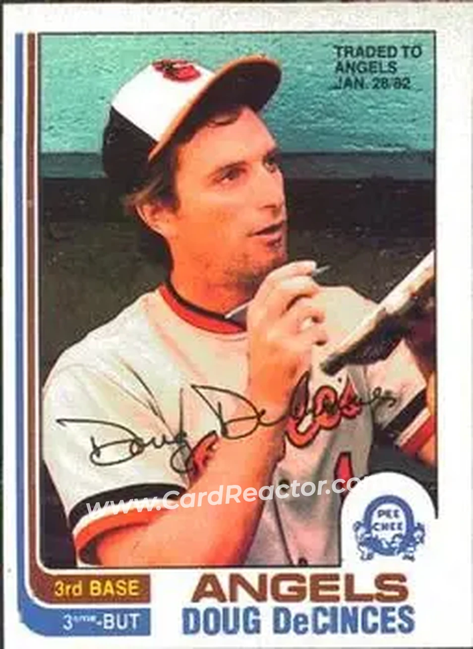 1982 O-Pee-Chee #174 - Doug DeCinces - California Angels - Front 1982 O-Pee-Chee #174 - Doug DeCinces - California Angels - Front