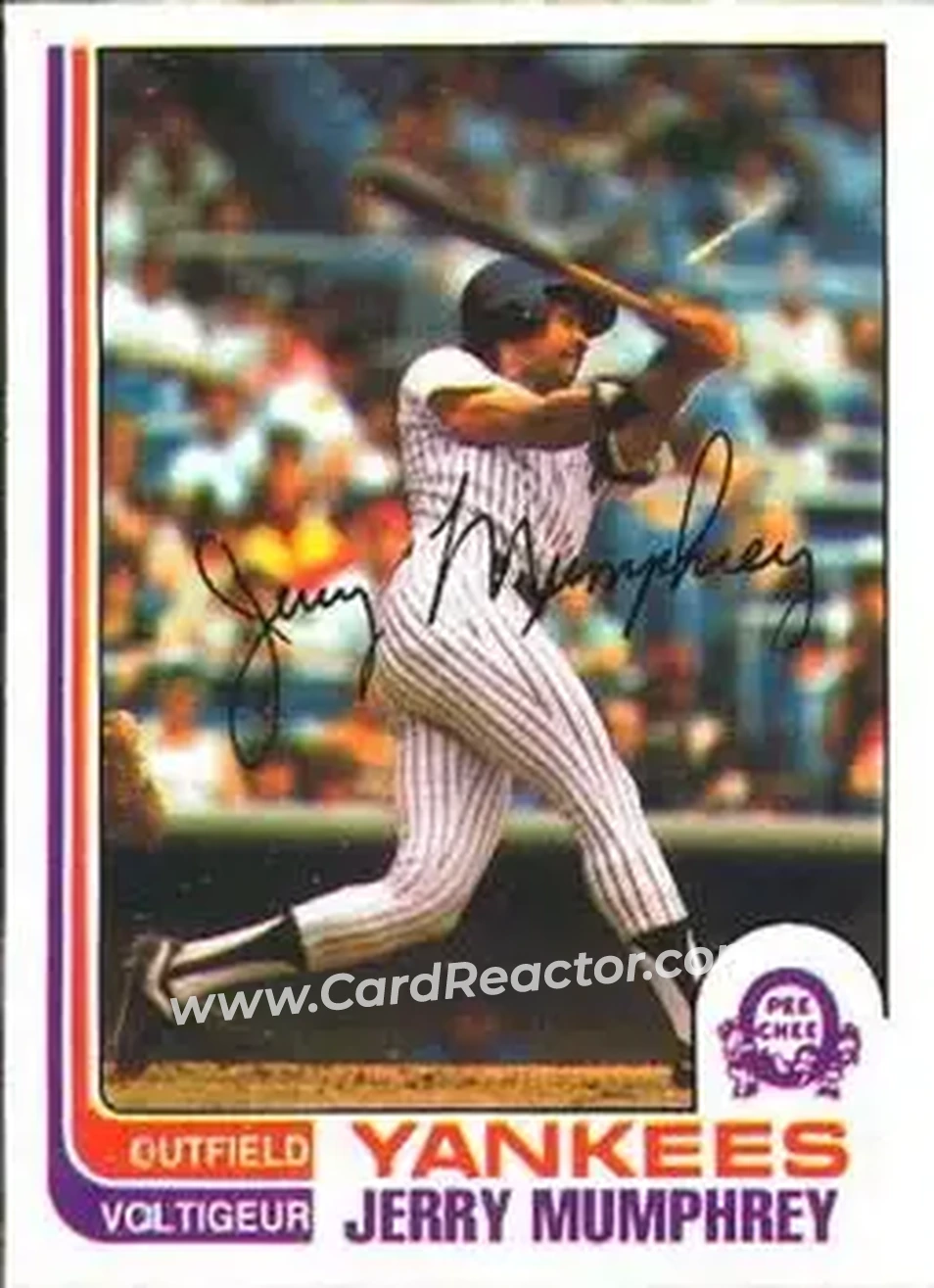 1982 O-Pee-Chee #175 - Jerry Mumphrey - New York Yankees - Front 1982 O-Pee-Chee #175 - Jerry Mumphrey - New York Yankees - Front