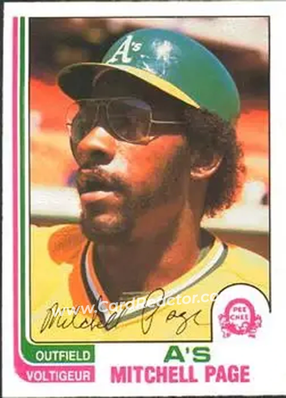 1982 O-Pee-Chee #178 - Mitchell Page - Oakland Athletics - Front