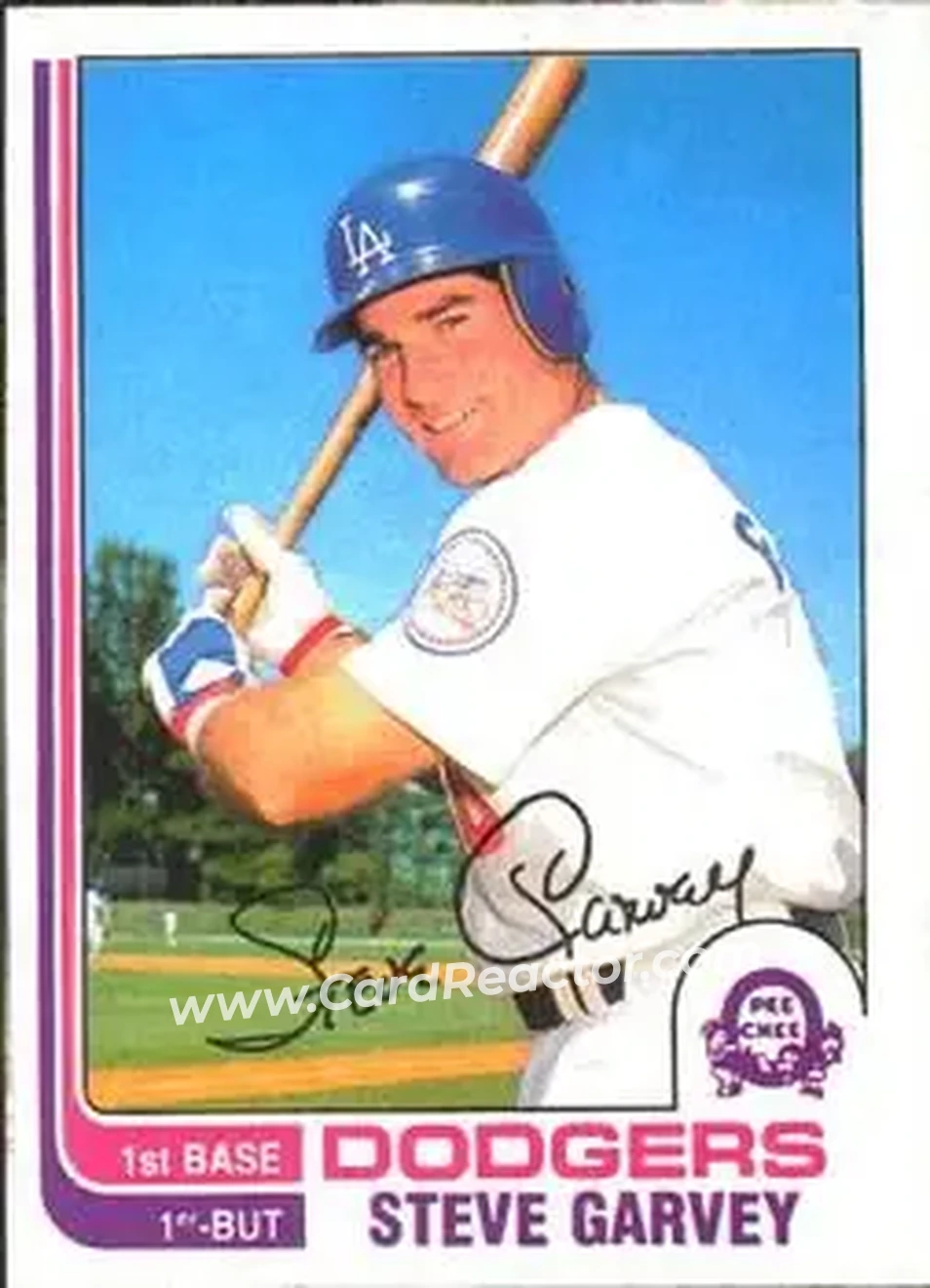 1982 O-Pee-Chee #179 - Steve Garvey - Los Angeles Dodgers - Front