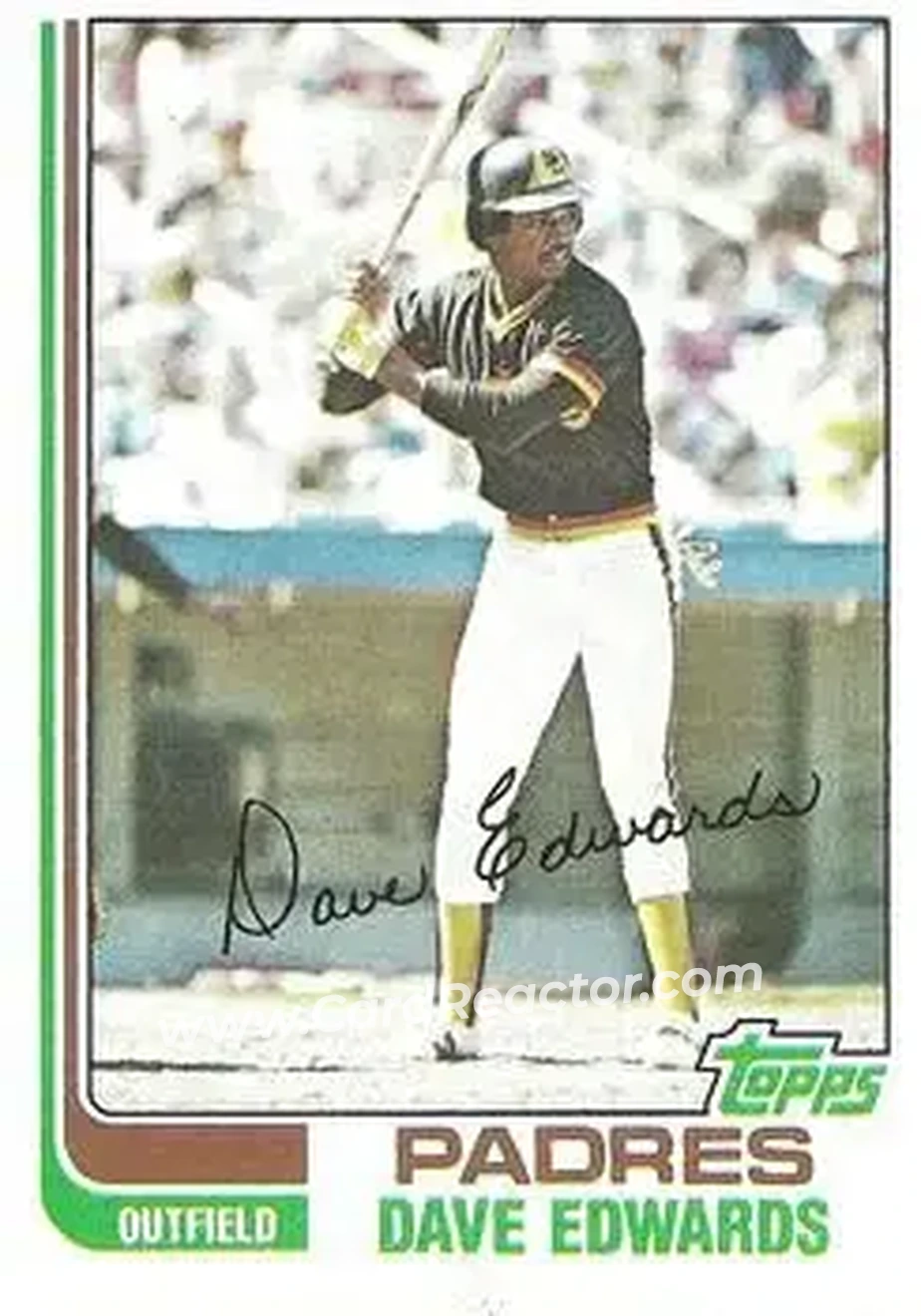 1982 Topps #151 - Dave Edwards - San Diego Padres - Front