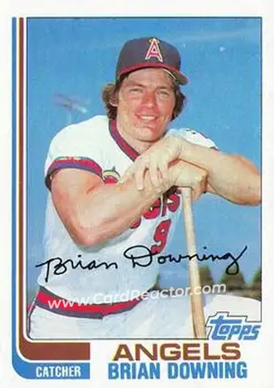 1982 Topps #158 - Brian Downing - California Angels - Front