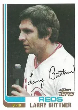 1982 Topps #159 - Larry Biittner - Cincinnati Reds