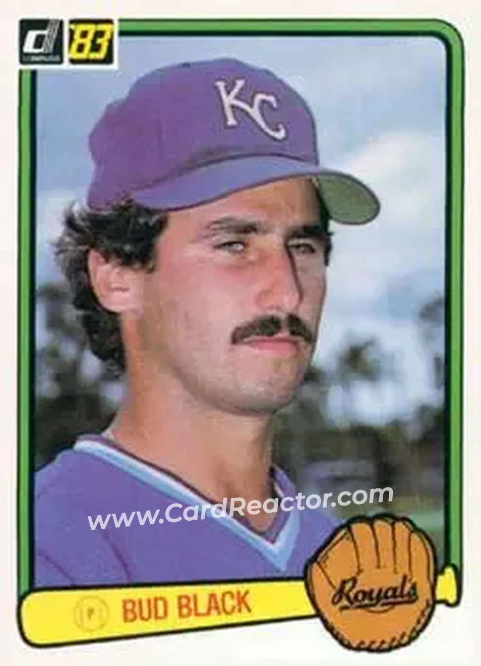 1983 Donruss #322 - Bud Black - Kansas City Royals - Front
