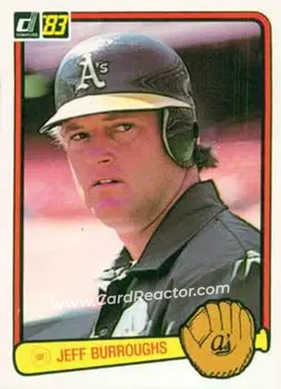 1983 Donruss #323 - Jeff Burroughs - Oakland Athletics - Front
