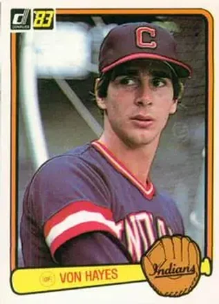 1983 Donruss #324 - Von Hayes - Cleveland Indians 1983 Donruss #324 - Von Hayes - Cleveland Indians