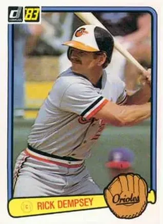 1983 Donruss #329 - Rick Dempsey - Baltimore Orioles