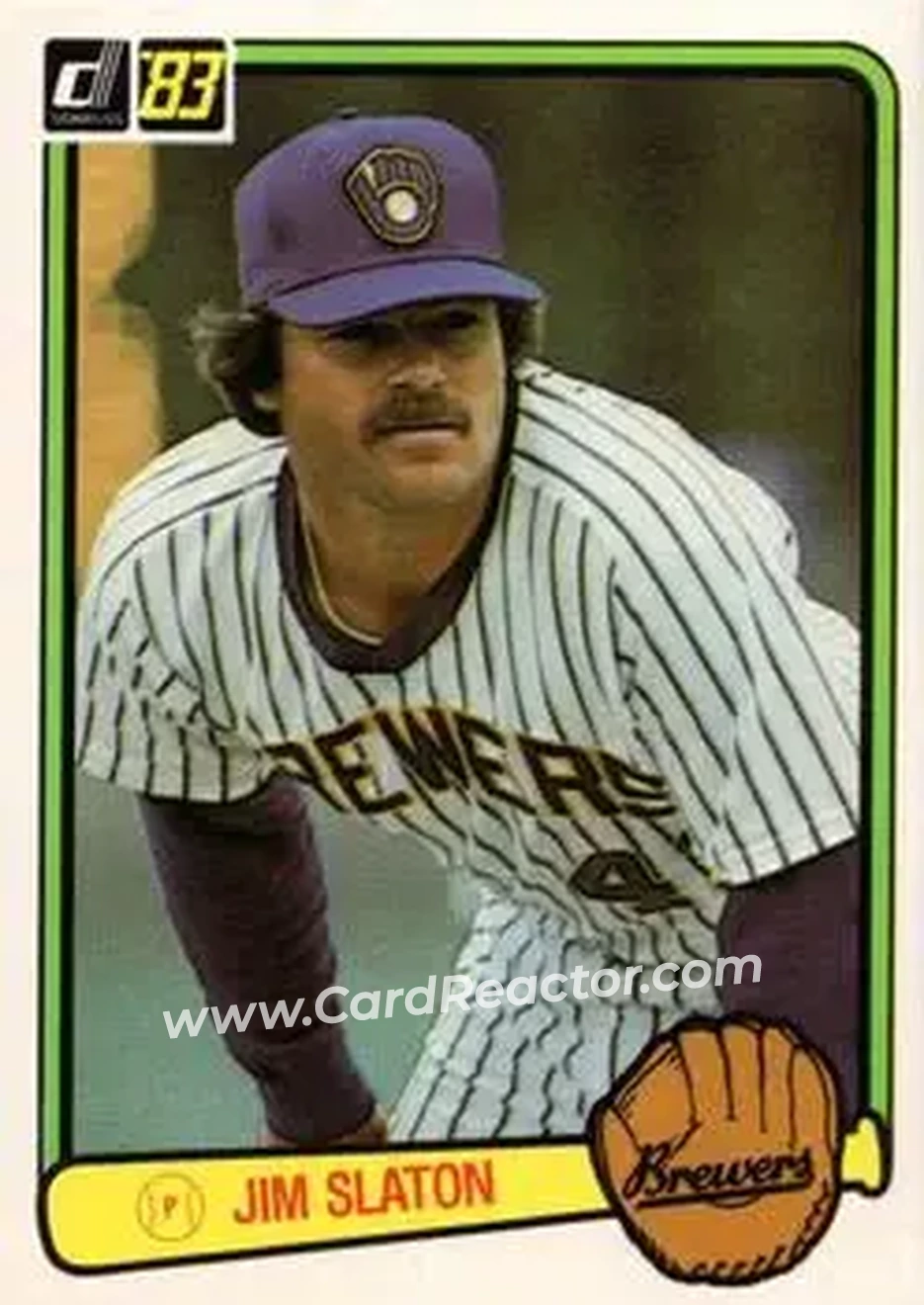 1983 Donruss #330 - Jim Slaton - Milwaukee Brewers - Front