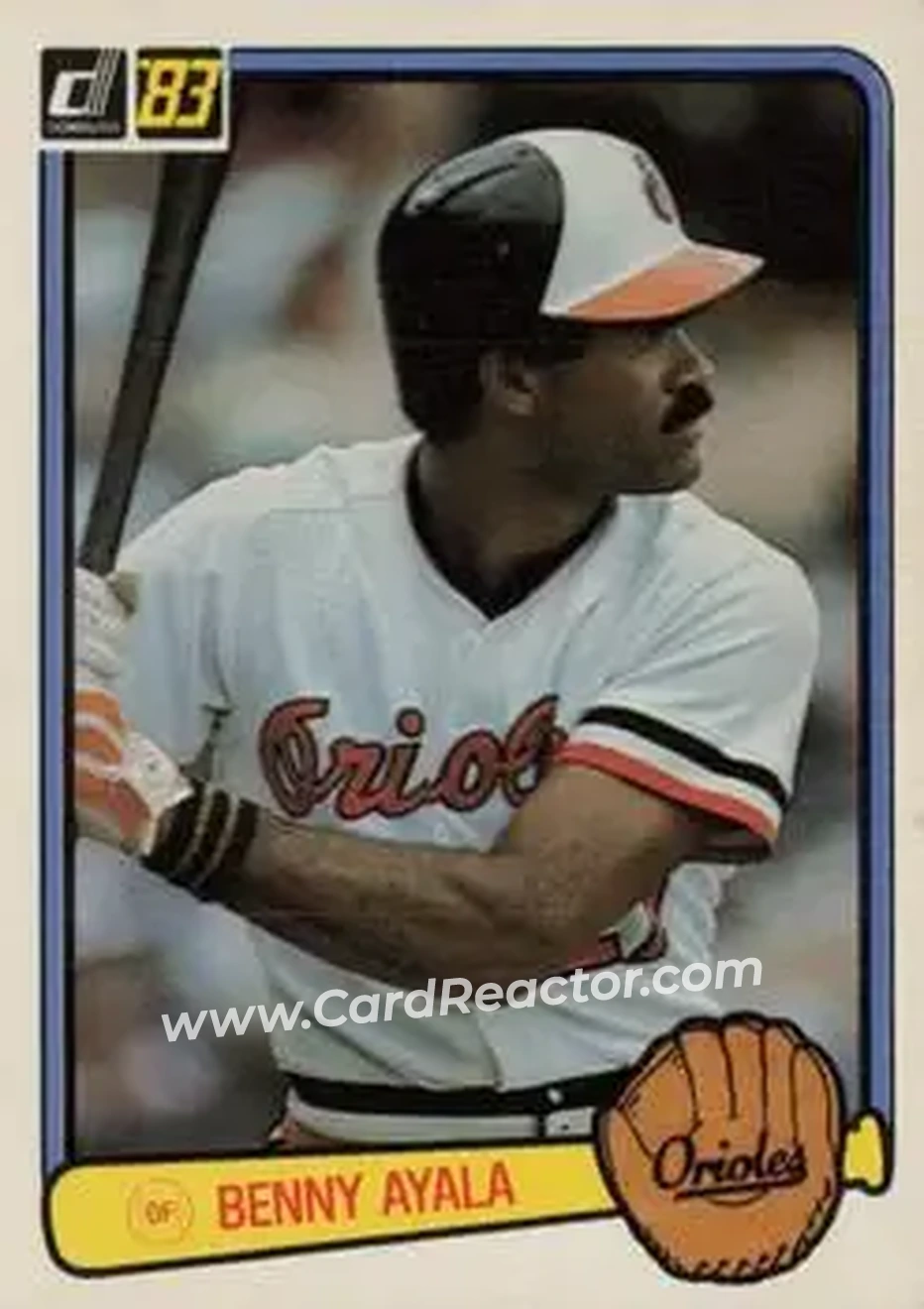 1983 Donruss #331 - Benny Ayala - Baltimore Orioles - Front