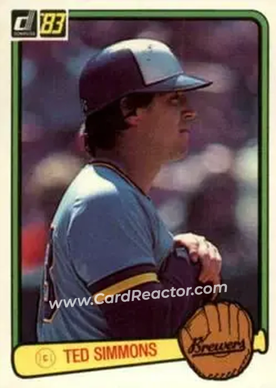 1983 Donruss #332 - Ted Simmons - Milwaukee Brewers - Front