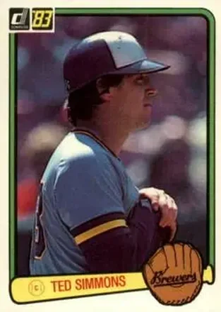 1983 Donruss #332 - Ted Simmons - Milwaukee Brewers