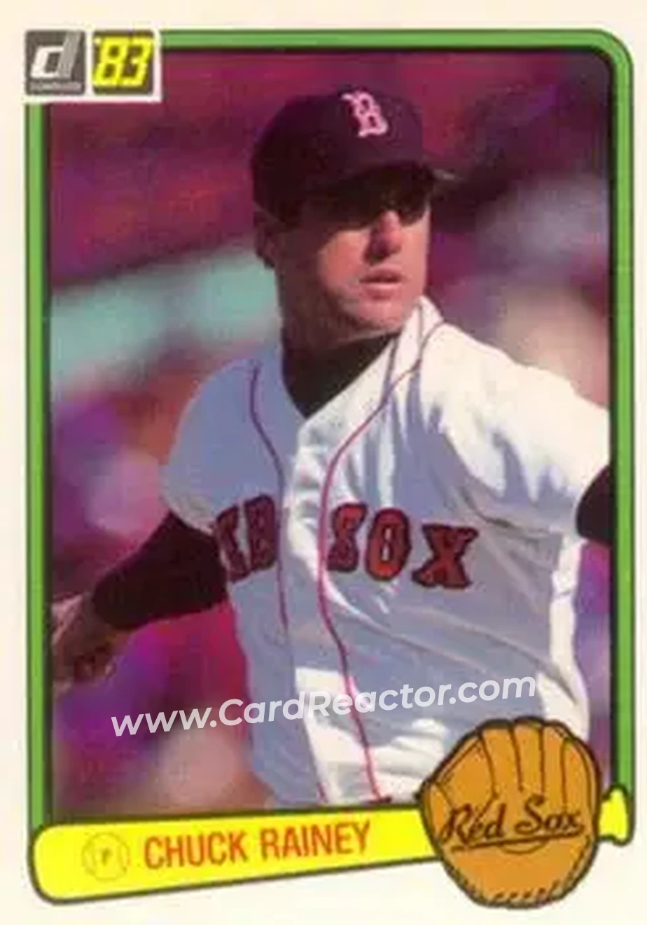 1983 Donruss #334 - Chuck Rainey - Boston Red Sox - Front
