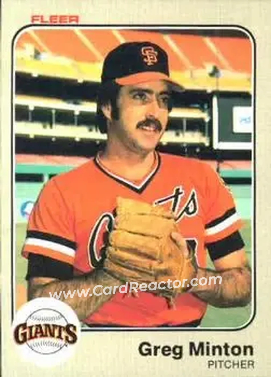 1983 Fleer #269 - Greg Minton - San Francisco Giants - Front