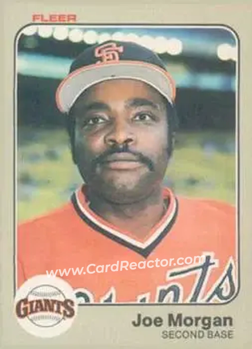 1983 Fleer #270 - Joe Morgan - San Francisco Giants - Front 1983 Fleer #270 - Joe Morgan - San Francisco Giants - Front