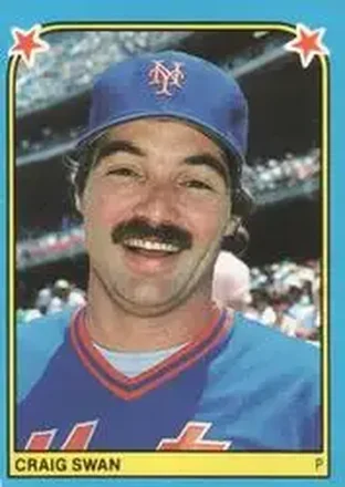 1983 Fleer Star Stickers #231 - Craig Swan - New York Mets