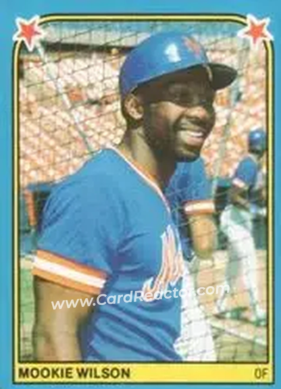 1983 Fleer Star Stickers #233 - Mookie Wilson - New York Mets - Front