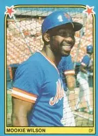 1983 Fleer Star Stickers #233 - Mookie Wilson - New York Mets 1983 Fleer Star Stickers #233 - Mookie Wilson - New York Mets