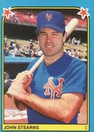 1983 Fleer Star Stickers #234 - John Stearns - New York Mets