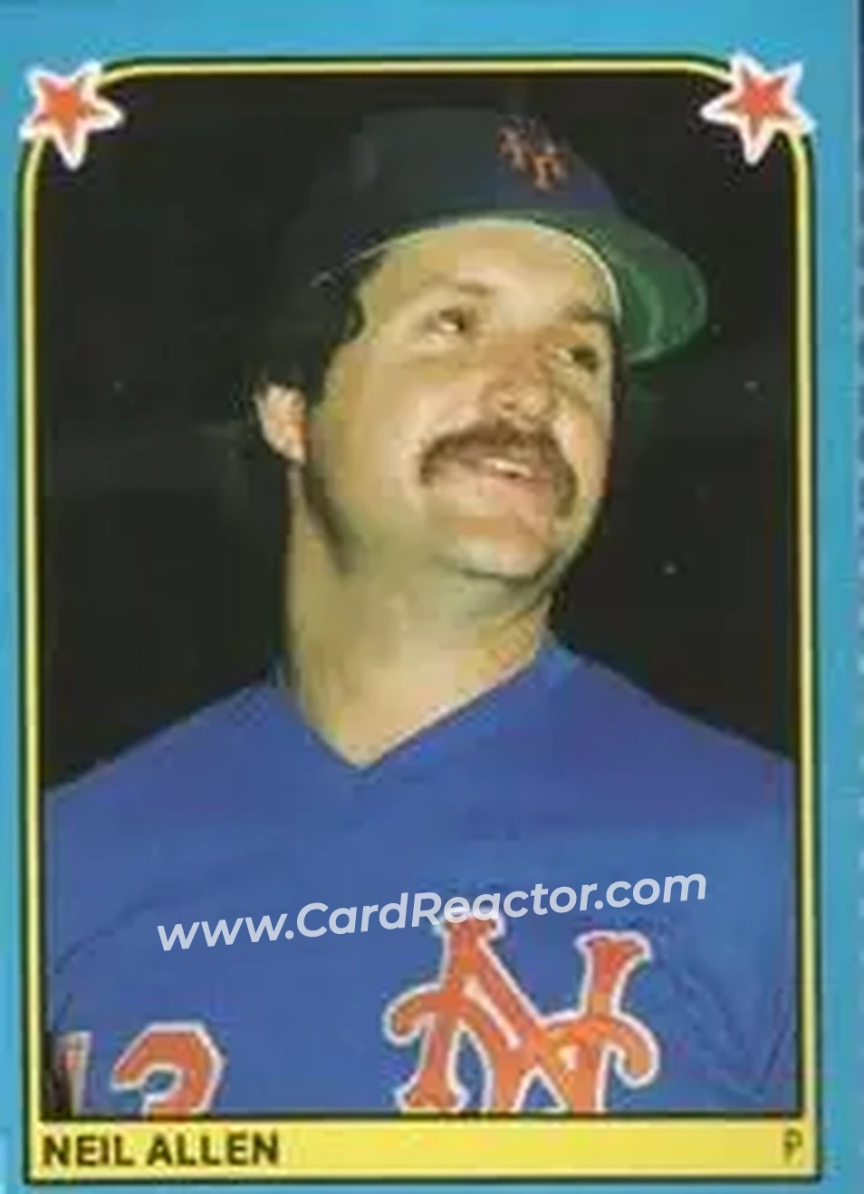 1983 Fleer Star Stickers #236 - Neil Allen - New York Mets - Front