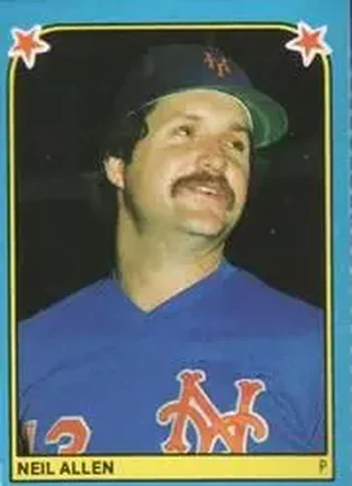 1983 Fleer Star Stickers #236 - Neil Allen - New York Mets 1983 Fleer Star Stickers #236 - Neil Allen - New York Mets