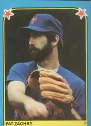 1983 Fleer Star Stickers #237 - Pat Zachry - New York Mets