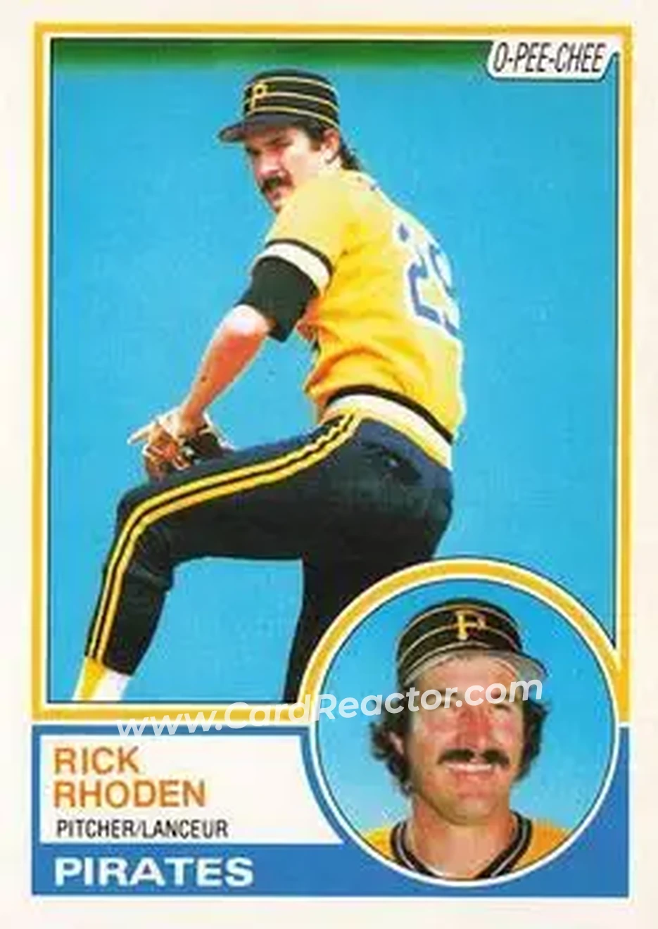 1983 O-Pee-Chee #181 - Rick Rhoden - Pittsburgh Pirates - Front 1983 O-Pee-Chee #181 - Rick Rhoden - Pittsburgh Pirates - Front