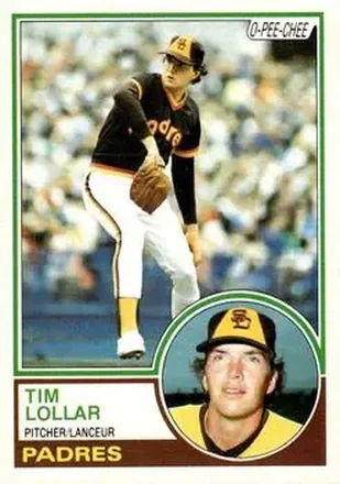 1983 O-Pee-Chee #185 - Tim Lollar - San Diego Padres