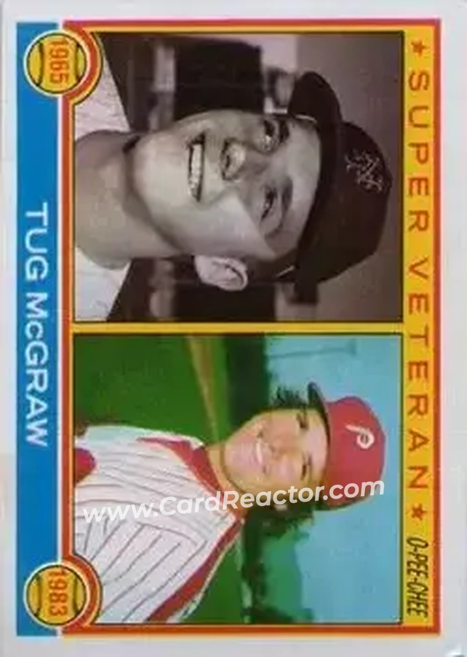 1983 O-Pee-Chee #187 - Tug McGraw - Front