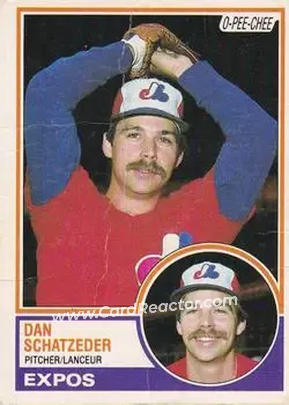 1983 O-Pee-Chee #189 - Dan Schatzeder - Montreal Expos - Front 1983 O-Pee-Chee #189 - Dan Schatzeder - Montreal Expos - Front