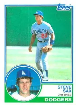 1983 Topps #245 - Steve Sax - Los Angeles Dodgers