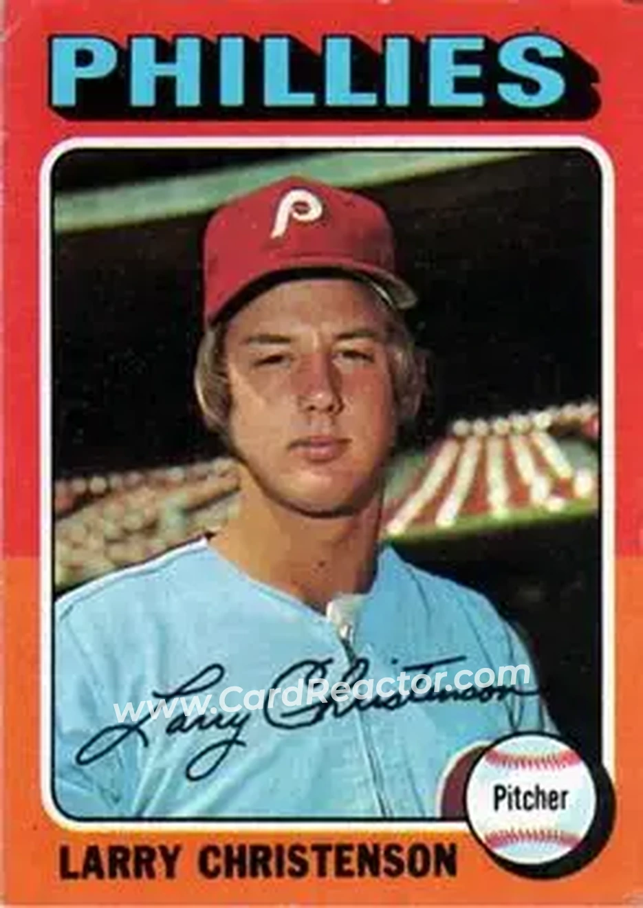 1975 Topps #551 - Larry Christenson - Philadelphia Phillies - Front