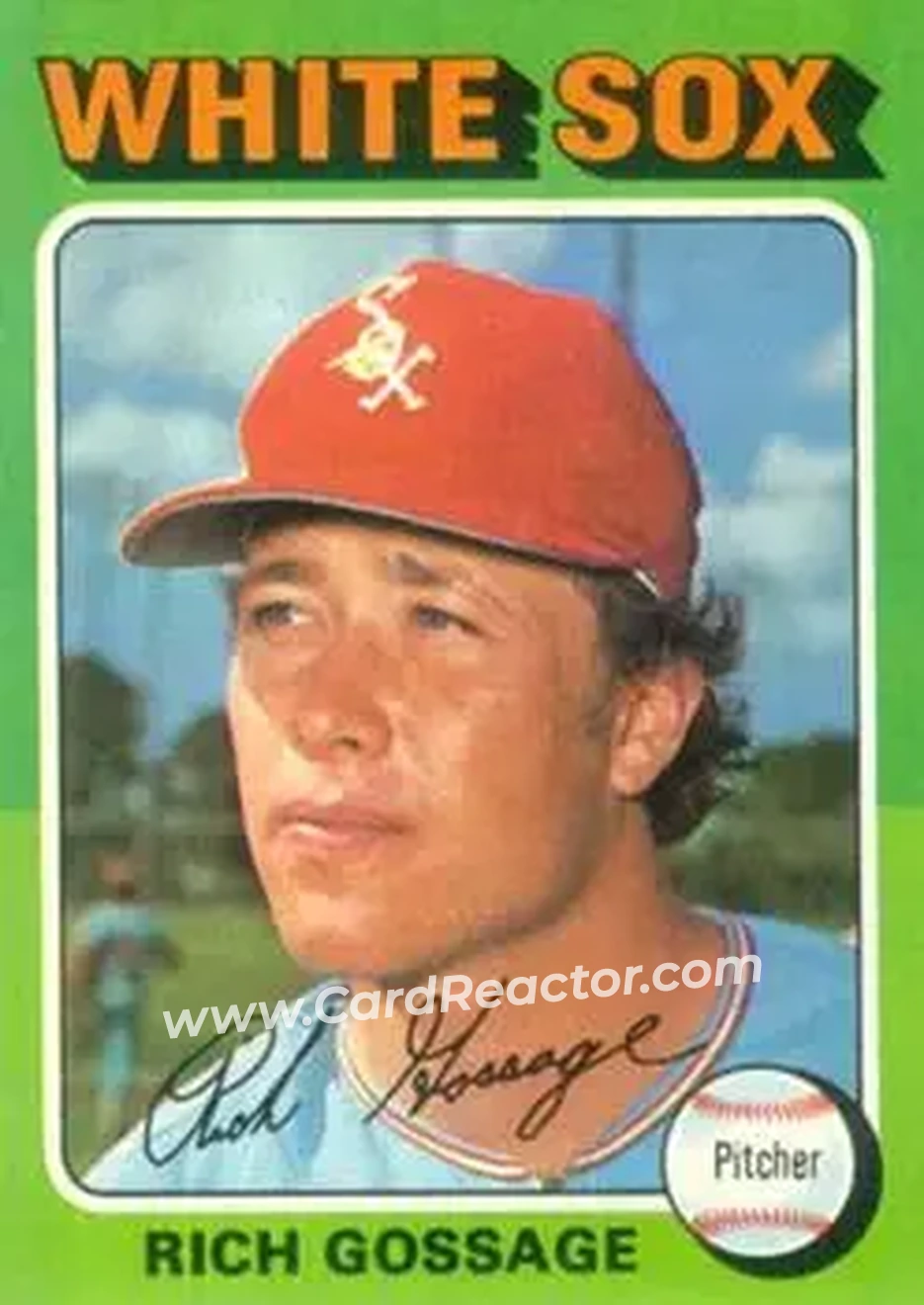 1975 Topps #554 - Rich Gossage - Chicago White Sox - Front