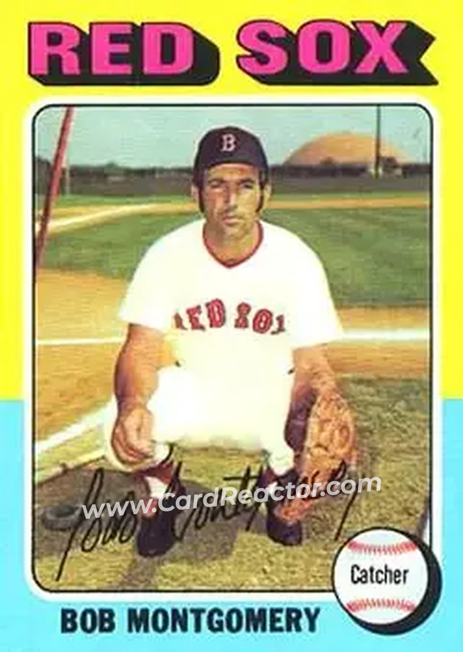 1975 Topps #559 - Bob Montgomery - Boston Red Sox - Front