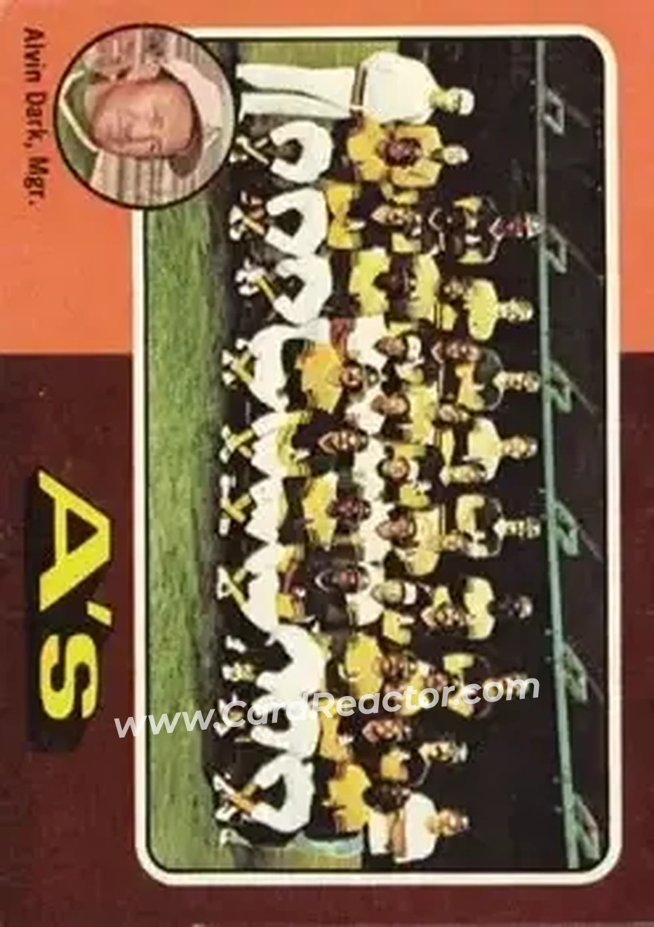 1975 Topps #561 - Card #561 - Oakland Athletics - Front 1975 Topps #561 - Card #561 - Oakland Athletics - Front