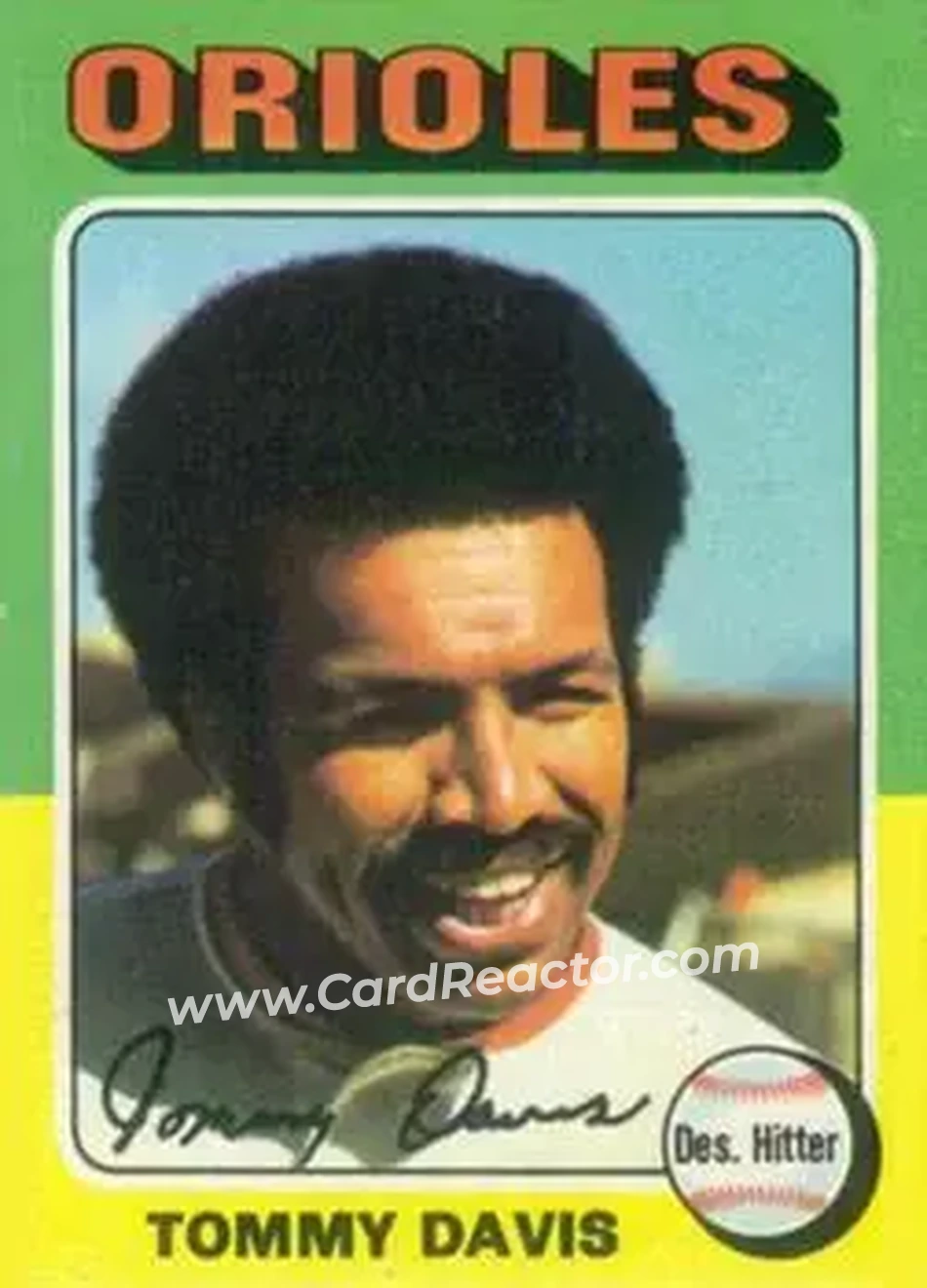 1975 Topps #564 - Tommy Davis - Baltimore Orioles - Front 1975 Topps #564 - Tommy Davis - Baltimore Orioles - Front