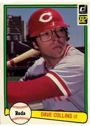 1982 Donruss #169 - Dave Collins - Cincinnati Reds