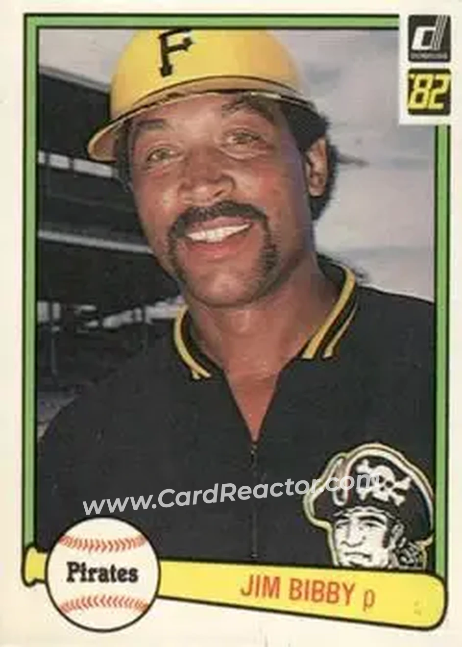 1982 Donruss #171 - Jim Bibby - Pittsburgh Pirates - Front