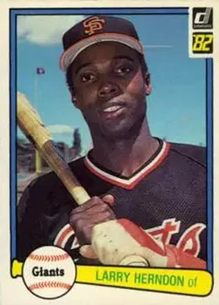 1982 Donruss #172 - Larry Herndon - San Francisco Giants