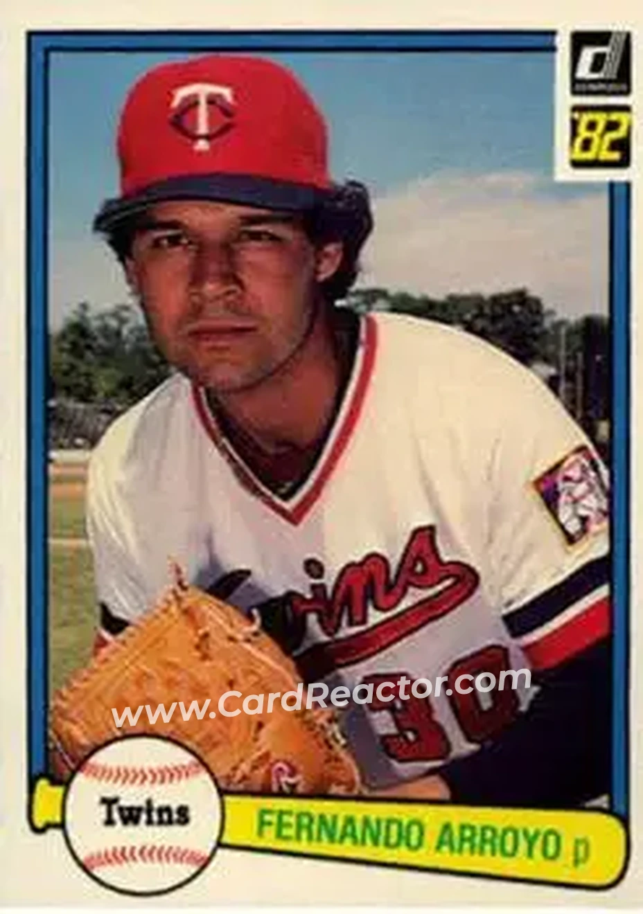 1982 Donruss #177 - Fernando Arroyo - Minnesota Twins - Front 1982 Donruss #177 - Fernando Arroyo - Minnesota Twins - Front