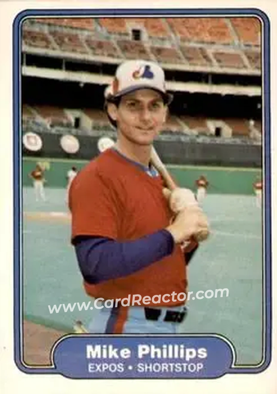 1982 Fleer #201 - Mike Phillips - Montreal Expos - Front