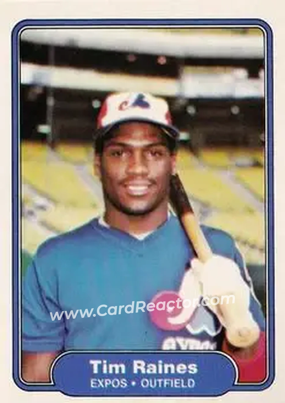 1982 Fleer #202 - Tim Raines - Montreal Expos - Front